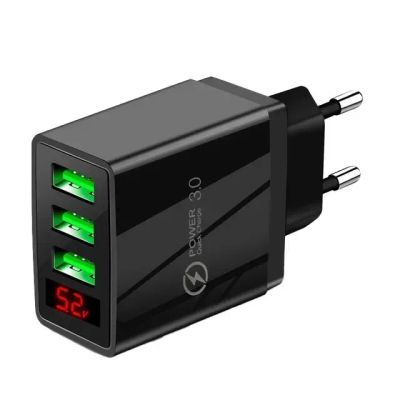 Лот: 25349401. Фото: 1. Новая зарядка адаптер на 3 USB... Зарядные устройства, блоки питания, адаптеры сетевые для смартфонов