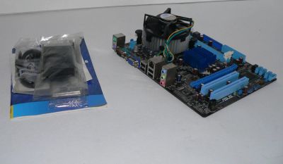 Лот: 7703190. Фото: 1. Комплект Core 2 Duo E6600 + MB... Материнские платы
