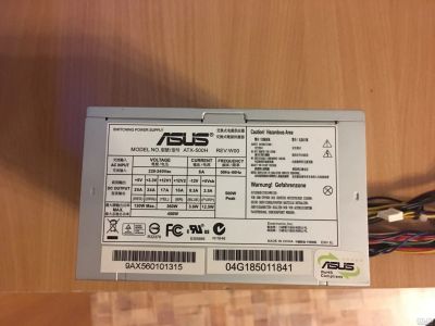 Лот: 13359933. Фото: 1. Блок питания ASUS 450w рабочий... Корпуса, блоки питания