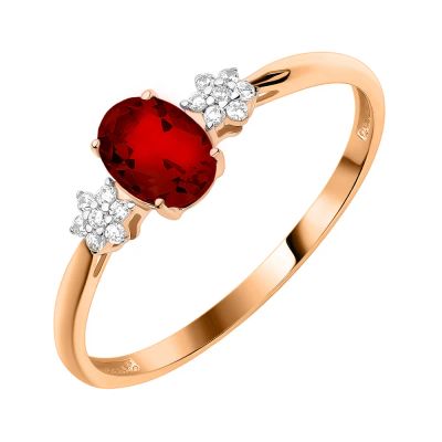 Лот: 23850983. Фото: 1. Кольцо TALANT из золота с гранатом... Кольца, перстни