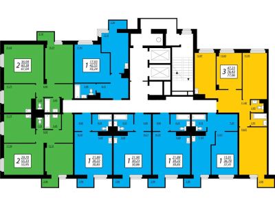 Лот: 11523492. Фото: 1. 1-комн. 43 кв.м. ЖК Преображенский... Квартиры, студии