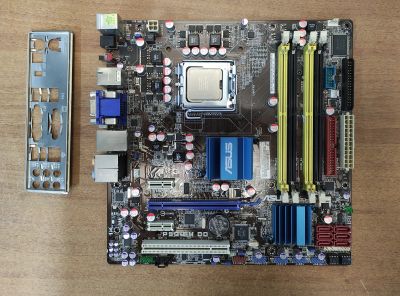 Лот: 19018410. Фото: 1. Материнская плата Asus P5Q-EM... Материнские платы