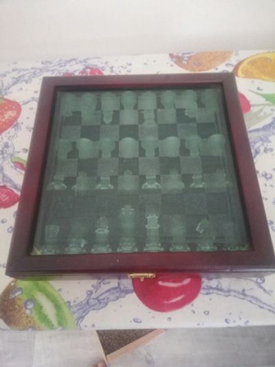 Лот: 17581897. Фото: 1. Шахматы стеклянные. Шахматы, шашки, нарды