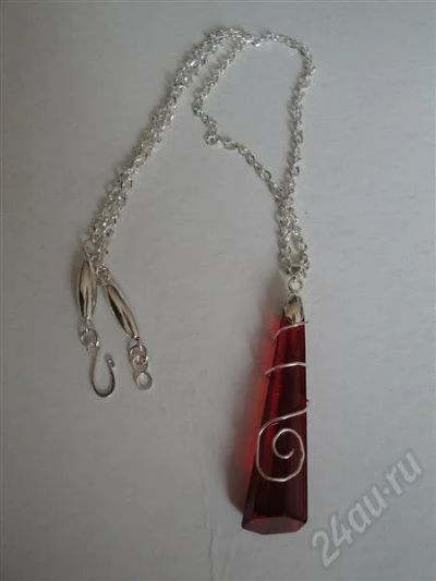 Лот: 434519. Фото: 1. ,колье"Рубиновая капля". Колье