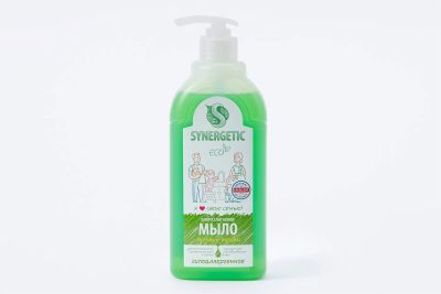 Лот: 23635773. Фото: 1. Жидкое мыло для рук SYNERGETIC. Антисептики, защитные средства, медицинские маски