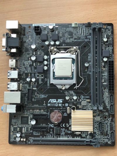 Лот: 19402754. Фото: 1. Материнская плата ASUS H110M-R. Материнские платы
