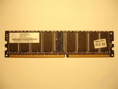Лот: 238172. Фото: 1. DDR DIMM 512Mb PC3200 Nanya CL3. Оперативная память