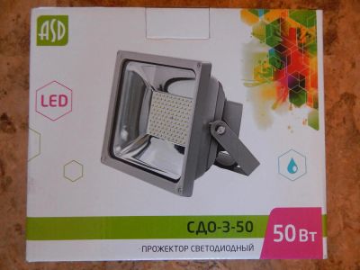 Лот: 5041130. Фото: 1. прожектор светодиодный asd 50... Другое освещение