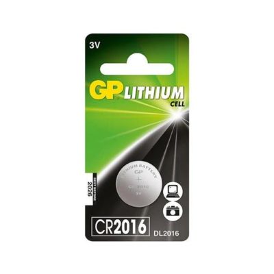 Лот: 24121723. Фото: 1. Батарейка GP, CR2016, Lithium... Батарейки, аккумуляторы, элементы питания