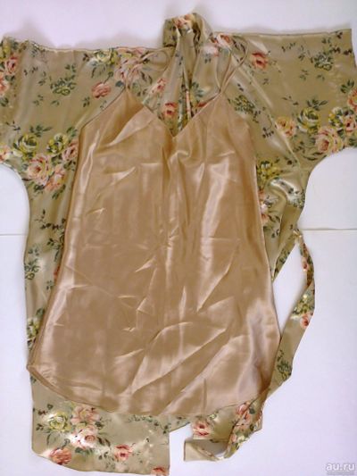 Лот: 12965080. Фото: 1. сорочка + халат. Домашняя одежда