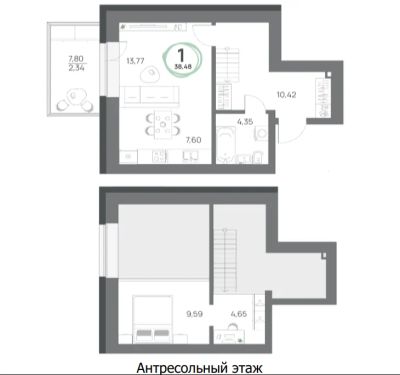 Лот: 23453929. Фото: 1. Красноярск г. Октябрьский Азовская... Квартиры, студии