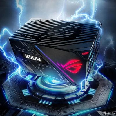 Лот: 18272180. Фото: 1. Asus rog thor 850p rgb 850w. Корпуса, блоки питания