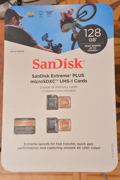 Лот: 15498867. Фото: 1. 2 Карты памяти SanDisk Extreme... Карты памяти