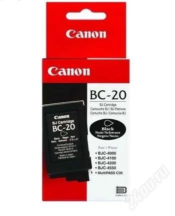 Лот: 1966124. Фото: 1. Оригинальный картридж Canon BC-20. Картриджи, расходные материалы