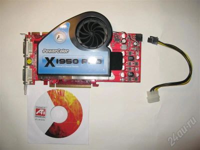 Лот: 718294. Фото: 1. Видеокарта RADEON X1950 PRO 256MB. Видеокарты