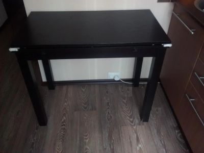Лот: 7506063. Фото: 1. Стол IKEA Бьюрста Раздвижной стол... Столы, стулья, обеденные группы