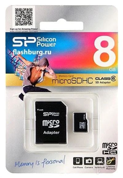 Лот: 1575895. Фото: 1. Карта памяти "Silicon Power" microSDHC... Карты памяти