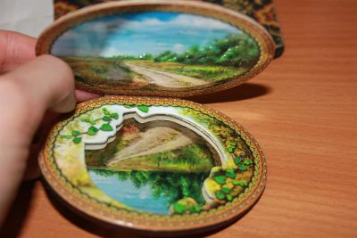 Лот: 3352564. Фото: 1. Зеркало с крышкой. Сувенирные мелочи