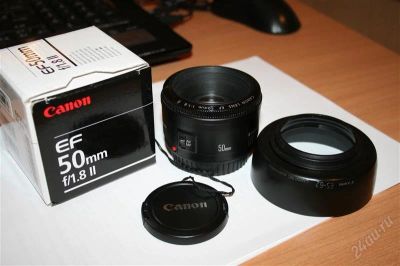 Лот: 1410351. Фото: 1. Объектив Canon EF50 mm F/1.8 II... Объективы