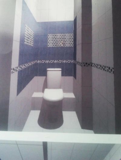 Лот: 5669457. Фото: 1. кафель KERAMа Marazzi в туалет... Кафель, гранит, интерьерный камень