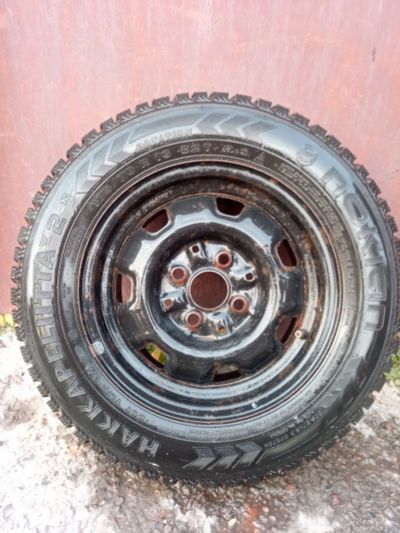 Лот: 19545688. Фото: 1. 4 хакка 175/70 R13 штампы 4*100. Шины на дисках