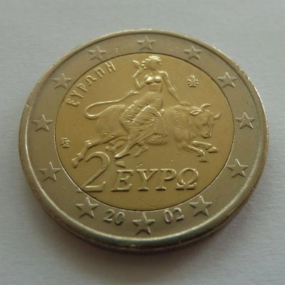 Лот: 3050262. Фото: 1. Греция. 2 евро. 2002 год. Европа