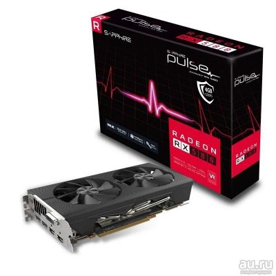 Лот: 9600835. Фото: 1. Видеокарта Sapphire Radeon RX... Видеокарты