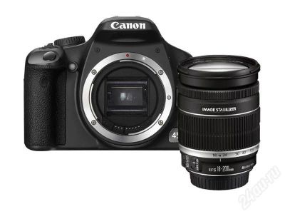 Лот: 519808. Фото: 1. ЦФ CANON EOS 450D EF-S 18-200... Цифровые зеркальные