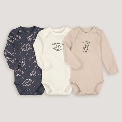 Лот: 24243587. Фото: 1. Комплект из трех боди с LaRedoute. Ползунки, распашонки, слипы