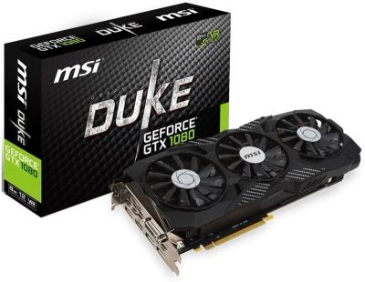 Лот: 10979875. Фото: 1. Видеокарта MSI GeForce GTX 1080... Видеокарты