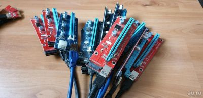 Лот: 13474351. Фото: 1. Райзер Riser PCI-E 1x в 16x (майнинг... Шлейфы, кабели, переходники