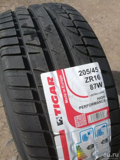 Лот: 17651009. Фото: 1. Летняя резина 205/45 R-16 "TIgar... Шины
