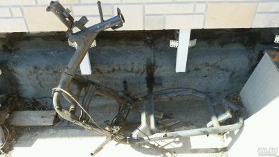 Лот: 9530312. Фото: 1. Рама и руль honda dio 34. Запчасти