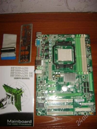 Лот: 2268307. Фото: 1. мат.плата NF560-A2G Socket AM2... Материнские платы