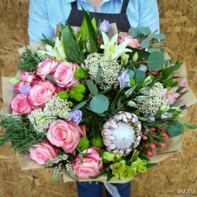 Лот: 7551743. Фото: 1. Цветы . Букет от Цветограда... Свежие цветы