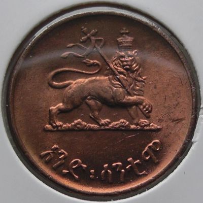Лот: 11592502. Фото: 1. Эфиопия монета 1 цент 1944 год... Африка