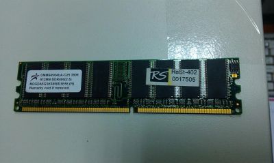 Лот: 3405343. Фото: 1. Оперативная память Digma DDR 512Mb... Оперативная память
