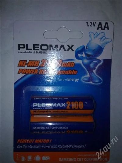Лот: 2125579. Фото: 1. Аккумулятор АА Samsung 2100 mAh. Батарейки, аккумуляторы, элементы питания