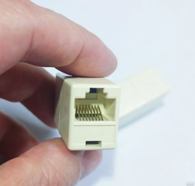 Лот: 16341665. Фото: 1. Адаптер RJ45 на RJ45 соединитель... Другое (сетевые устройства)