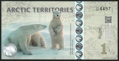 Лот: 11542591. Фото: 1. Арктические Территории банкнота... Другое (банкноты)