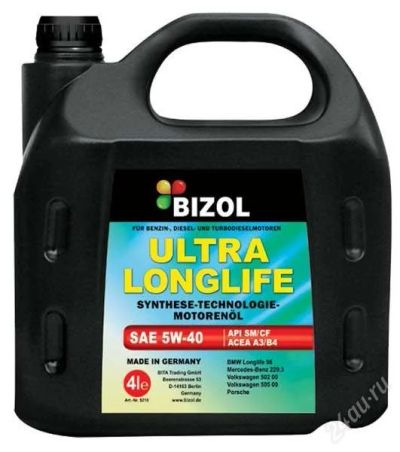 Лот: 2345529. Фото: 1. моторное масло BIZOL ultra longlife... Масла, жидкости