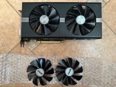 Лот: 20983476. Фото: 1. Видеокарта rx 580 8gb sapphire... Видеокарты