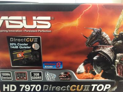 Лот: 5514653. Фото: 1. Asus HD 7970 DC2 TOP б/у. Видеокарты