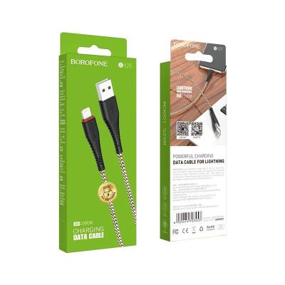 Лот: 22150300. Фото: 1. Кабель BOROFONE Lighting BX-25... Дата-кабели, переходники