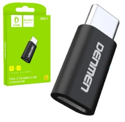 Лот: 20560934. Фото: 1. Переходник MicroUSB - Type C Denmen... Дата-кабели, переходники