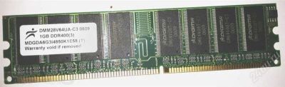 Лот: 4161934. Фото: 1. Память DDR -1Gb PC3200 400MHz... Оперативная память