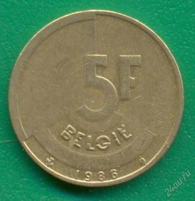 Лот: 3495783. Фото: 1. Бельгия 5 франков. Европа
