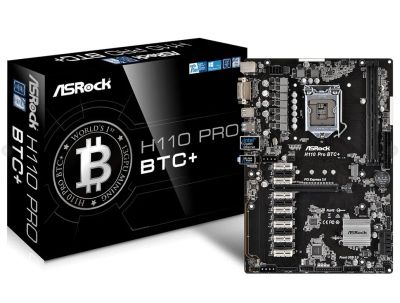 Лот: 10042565. Фото: 1. Материнская плата ASRock H110... Материнские платы