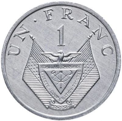 Лот: 18813579. Фото: 1. Руанда 1 франк 1985 UNC последний... Африка