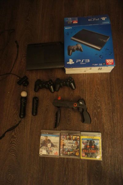 Лот: 4955845. Фото: 1. PlayStation 3 объемом 500GB. Игровые приставки, консоли